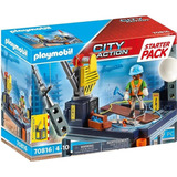 Playmobil Starter Pack - Grua De Construccion - 70816