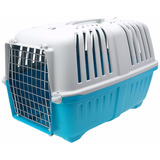 Transportadora Perro Gato Prátiko2 Puerta Metal Mp011402azul