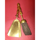 Set Chimenea Bronce Antiguo 