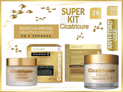 Cicatricure Gold Lift Crema De Dia Y Noche - Kit Completo