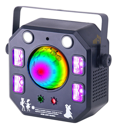 Globo Magic Led Rgb Moving Strobo Laser Dmx 4 Em 1 Efeito 