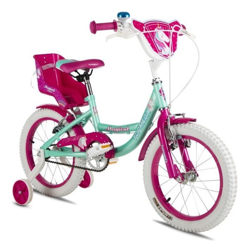 Bicicleta De Nena Rodado 12 Top Mega Magical Infantil