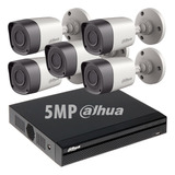 Kit Seguridad Dahua Full 4mp Dvr 8 Ch + 5 Camaras Ext M3k