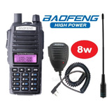 8w Radio Baofeng Uv-82 Hp Vhf/uhf + Micro + Antena Nagoya