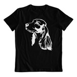 Polera Negra Algodon Estampado Dtf Cocker Spaniel Perro Raza