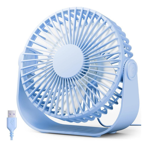 Ventilador De Mesa Gaiatop Mini Usb, 5,5, 3 Velocidades,