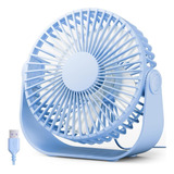 Ventilador De Mesa Gaiatop Mini Usb, 5,5, 3 Velocidades,