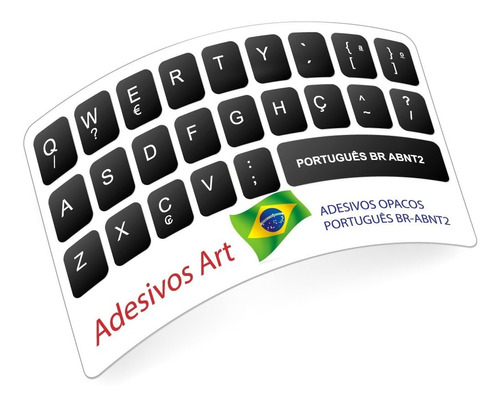 Adesivos Português P Teclado Notbook Etiquetas Abnt2 Cedilha