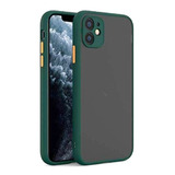 Capa Translúcida Fosca Prot Camera Para iPhone 11 6.1 Verde