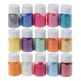 Tintes En Polvo De Resina Epoxi De 15 Colores, Perlas, Natur
