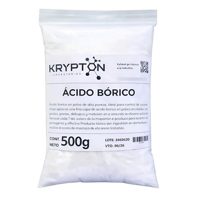 Acido Borico X 500g - Adiós A Las Cucarachas!  Rapida Accion | Envío gratis