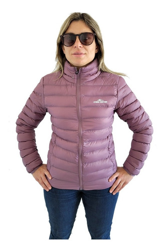 Campera Mujer Invierno Impermeable Inflable Bolsa Traslado