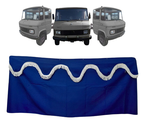 Cortina De Cetim Traseira Para Caminhão Mb 608 708d | Parcelamento sem juros