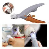 Cortador De Unhas Pet Animal Com Led E Lupa Cachorro Gato