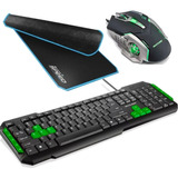 Kit Gamer Teclado E Mouse Multilaser Mouse Pad Gamer Fortrek