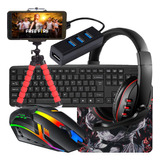 Kit Mobilador Gamer Completo Com Headset Gamer Mouse Led