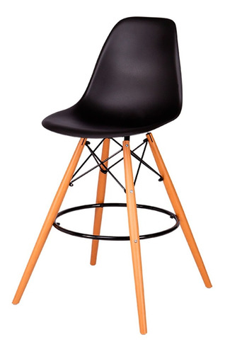 Banco Eames Para Barra Bar De Polipropileno Durable C/ Metal