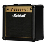 Amplificador Marshall Mg Gold Mg15r Transistor Para Guitarra De 15w Color Negro/dorado 220v