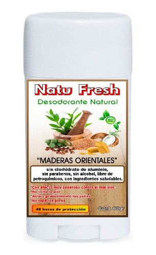 Desodorante Natural En Barra P/alumbre Para Hombre Maderoso