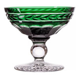 Taça Cristal Laranjeiras Sobremesa Verde 340ml Mozart Straus