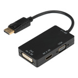 Adaptador Multifunción Displayport A Hdmi/vga/dvi 3 En 1