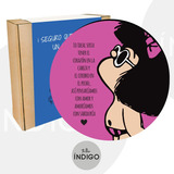 Pad Mouse Mafalda Bikini Redondo Personalizado Artesanal