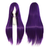 Pelucas Rizadas Moradas Cabello Largo Rizado Z