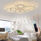 Lámpara De Techo Inteligente Con Ventilador Led Regulable