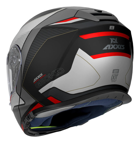 Capacete Articulado  Axxis Gecko Sv Capital B5 Red Fxm