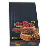 Barras Con Proteína Power God, 23g De Proteína C/u Chocolate