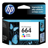 Cartucho De Tinta Hp 664 Tricolor Original (f6v28al)