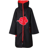 Naruto Akatsuki Cloak Anime Largo Bata De Halloween Cosplay