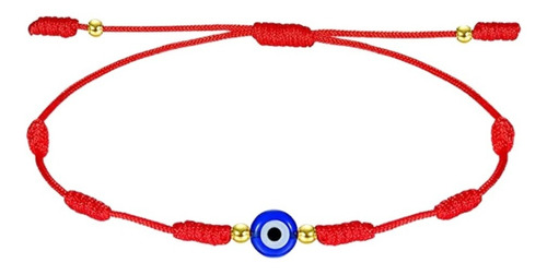 Pulsera Protección Amuleto Poderoso Con Hilo Rojo Ojo Turco