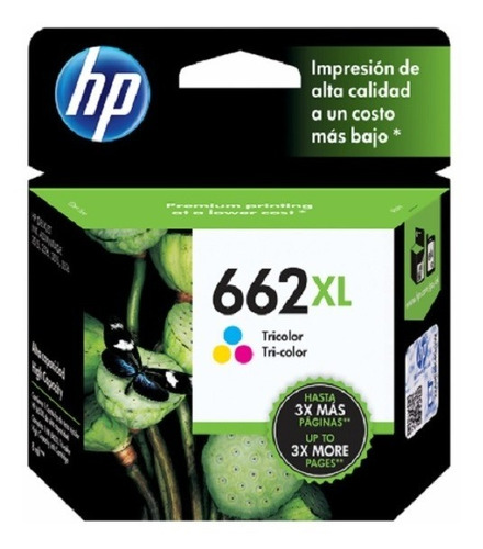 Hp Cartucho Tinta #662xl Color, Cz106al, Original