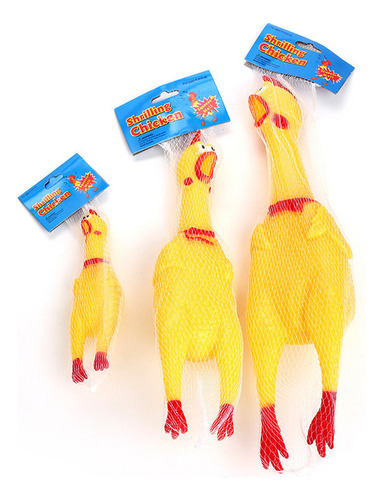 3 Pet Screaming Chicken Resistente A Quedas