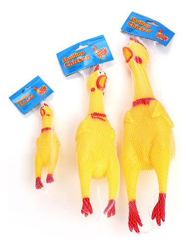 3 Pcs Drop Resistant Pet Toy Chicken