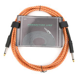 Cable Naranja Para Instrumento Musical Electrónico Y Guitarr