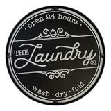 #784 - Cuadro Decorativo - Laundry Lavadero Retro No Chapa