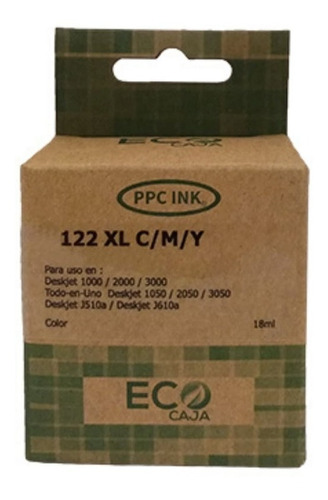 Tinta Alternativa Compatible Con Hp 122xl Marca Ppc Ink