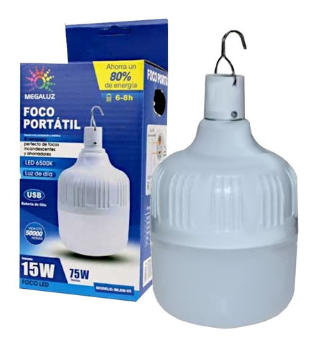 Foco Led Emergencia Usb Recargable Portatil Ilumina 75w C4s