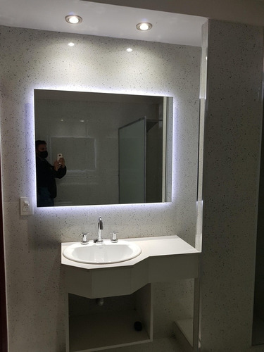 Espejo De Baño Con Luz Led 100x80.