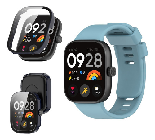 Pulsera De Repuesto Para Redmi Watch 4 + Funda Azul Oscuro