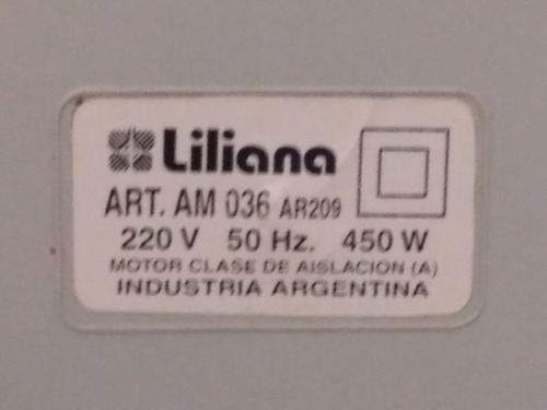 Accesorio Aro Multiprocesadora Liliana Am036 