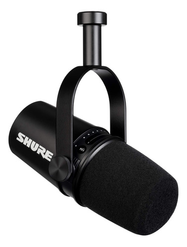 Shure Mv7 Micrófono Análogo Y Usb, Negro Incluye Tripié