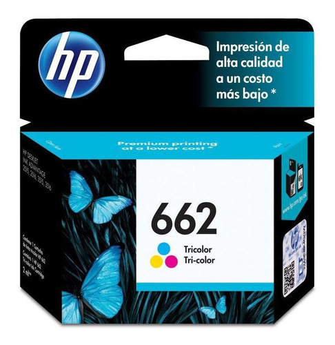 Cartucho Hp 662 Tricolor 100pag (cz104al) A