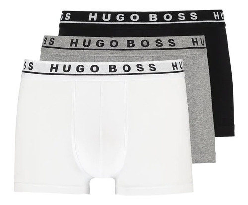 Boxer Trunk Hugo Boss Paquete 3 Calzones Algodón - Original