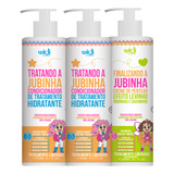 Kit Widi Jubinha Infantil 2 Condicionadores + Creme Levinho