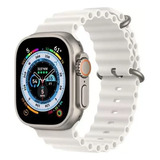 Relógio Smartwatch Hw9 Ultramax Series 9 Amoled Cor Da Caixa Prateado Cor Da Pulseira Branco Cor Do Bisel Prateado