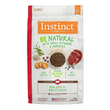 Alimento Instinct Be Natural Para Perro Adulto Todos Los Tamaños Sabor Carne Y Cebada En Bolsa De 4.5lb