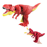 Zazaza Juguete Dinosaurio Con Luz Y Efecto De Sonido En Caja Color Rojo